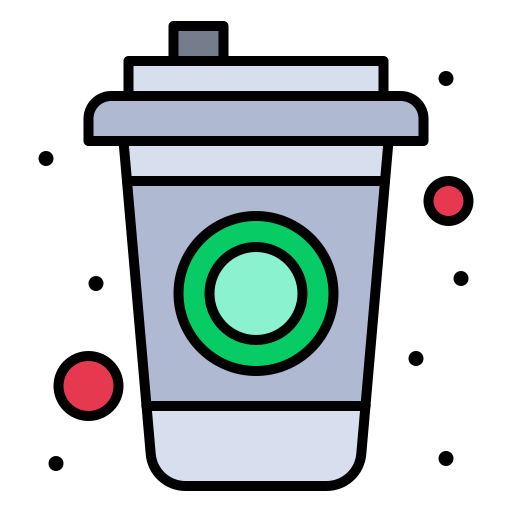 Drink Flatart Icons Lineal Color icon