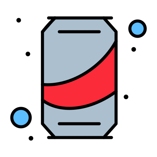 Coke Flatart Icons Lineal Color icon