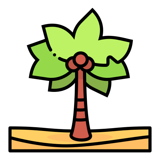 palmera Generic Outline Color icono