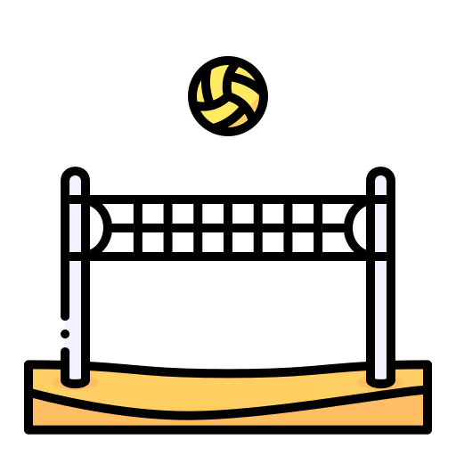 voleibol de playa Generic Outline Color icono
