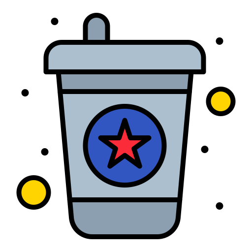 drink Flatart Icons Lineal Color ikona