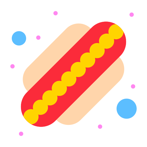 hot dog Flatart Icons Flat icona