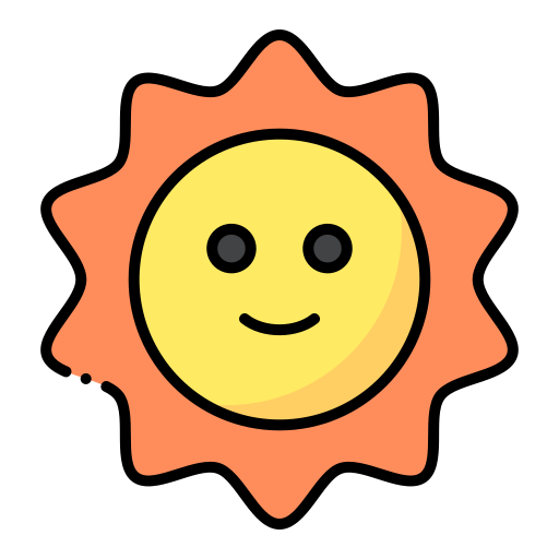 태양 Generic Outline Color icon