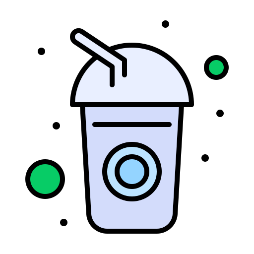 Drink Flatart Icons Lineal Color icon