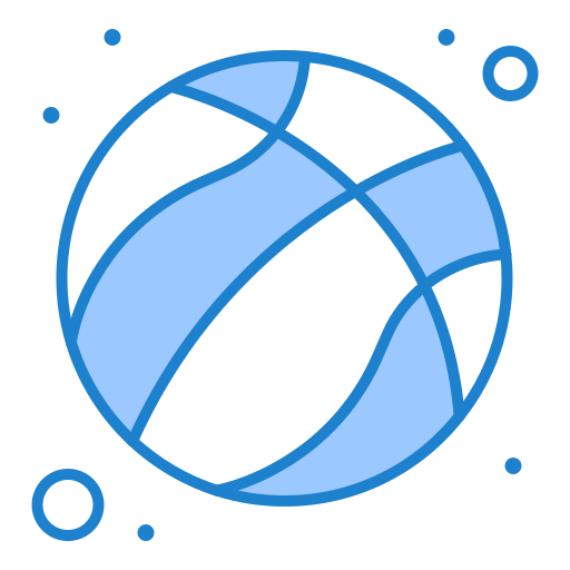 pelota de baloncesto Generic Blue icono