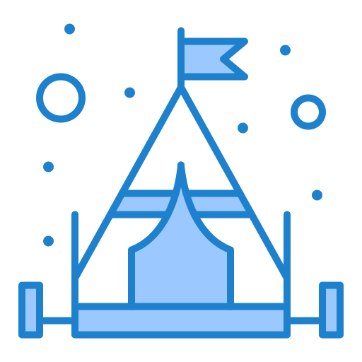 namiot kempingowy Generic Blue ikona