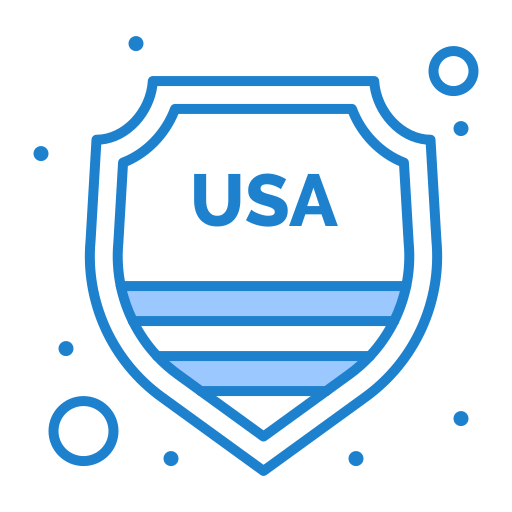 escudo de estados unidos Generic Blue icono