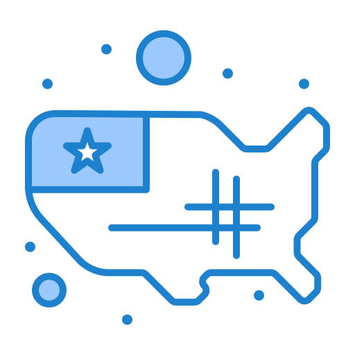 estados unidos Generic Blue icono