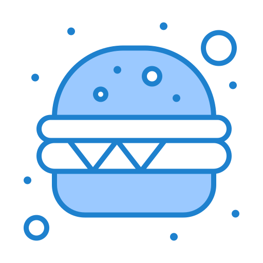 burger Generic Blue icon