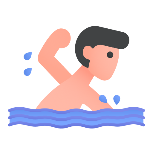 zwemmen Generic Flat Gradient icoon