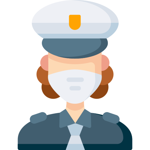 mujer policía Special Flat icono