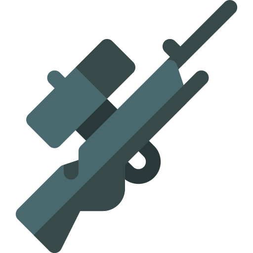 scharfschützengewehr Basic Rounded Flat icon