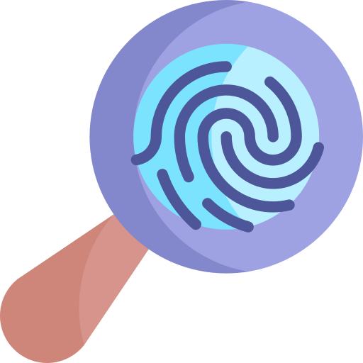 Fingerprint Kawaii Flat icon