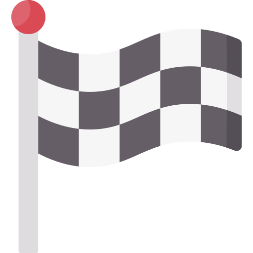 바둑판 무늬 깃발 Special Flat icon