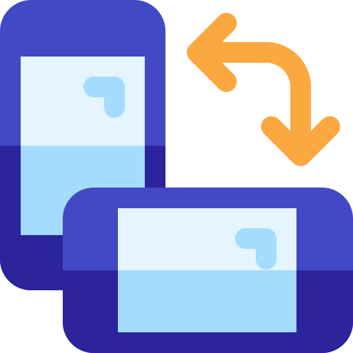 obracać się Basic Rounded Flat ikona