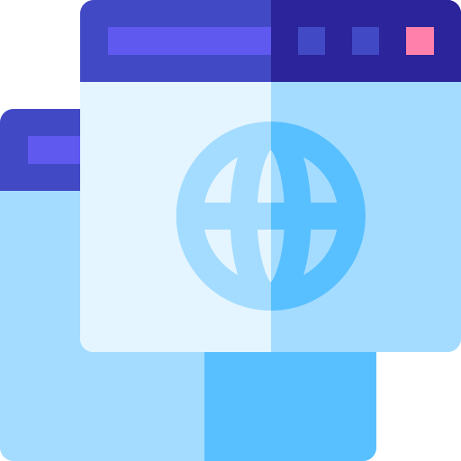 브라우저 Basic Rounded Flat icon
