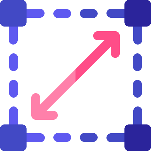 Évolutivité Basic Rounded Flat Icône