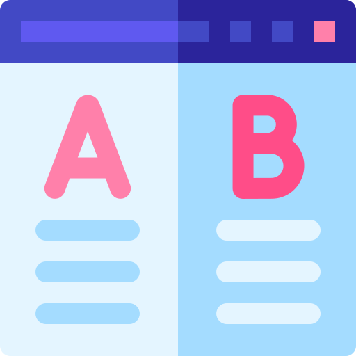 ab test Basic Rounded Flat icon