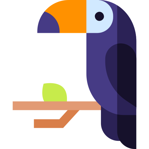 toucan Basic Straight Flat Icône