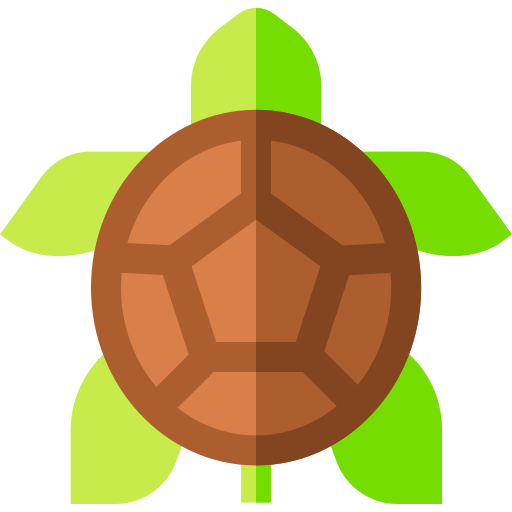 Turtle Basic Straight Flat icon