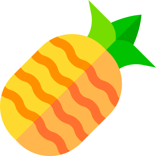 パイナップル Basic Straight Flat icon
