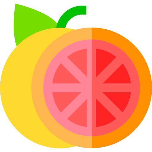 グレープフルーツ Basic Straight Flat icon