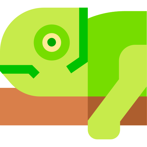 Chameleon Basic Straight Flat icon