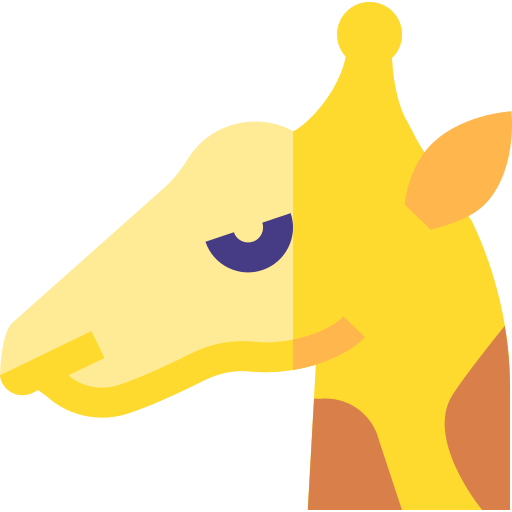 girafa Basic Straight Flat Ícone