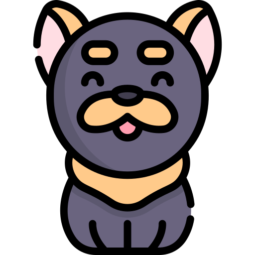 犬 Kawaii Lineal color icon