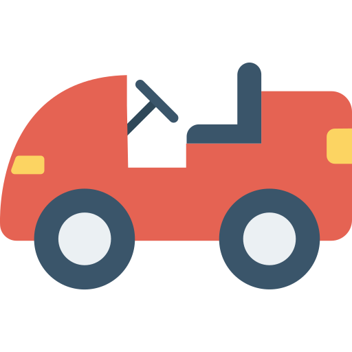 coche de juguete Dinosoft Flat icono