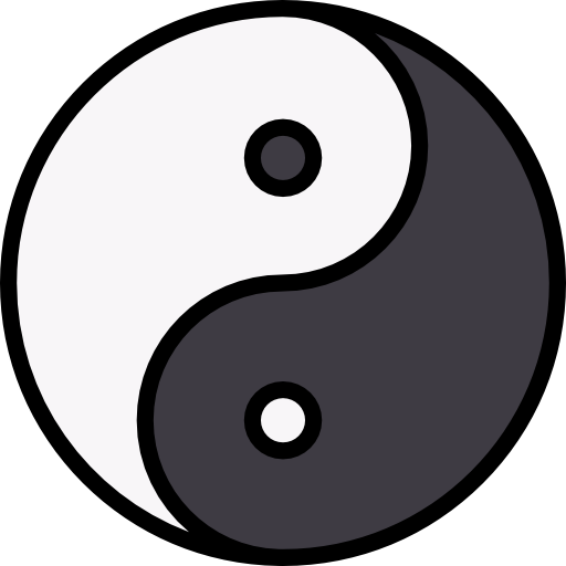 Yin yang Special Lineal color icon