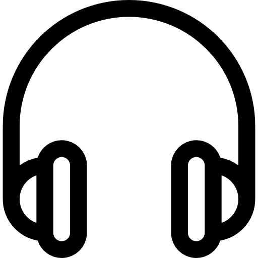 Headphones Basic Rounded Lineal icon