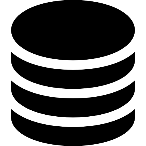 base de datos Basic Rounded Filled icono