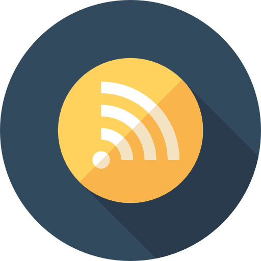 wi-fi Flat Circular Flat ikona