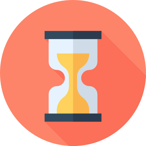Hourglass Flat Circular Flat icon