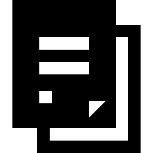 archivo Basic Straight Filled icono