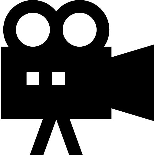camara de video Basic Straight Filled icono