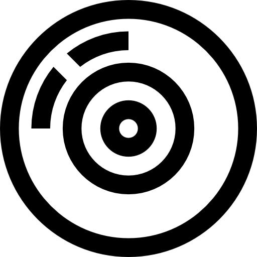 コンパクトディスク Basic Straight Lineal icon