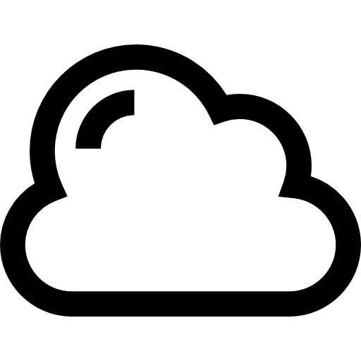 computación en la nube Basic Straight Lineal icono