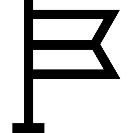 Флаг Basic Straight Lineal иконка
