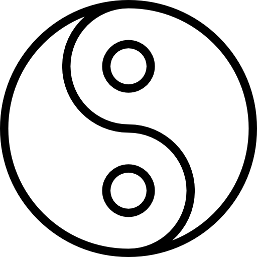 Yin yang Special Lineal icon