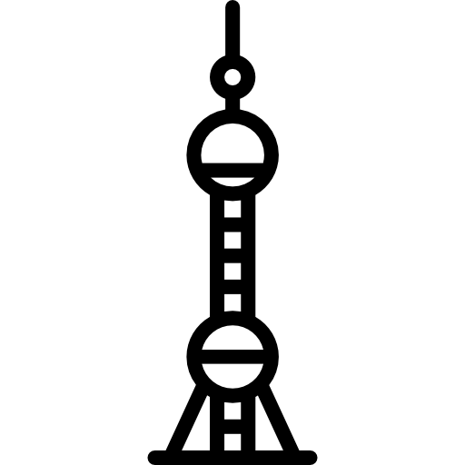 torre de la perla oriental Special Lineal icono