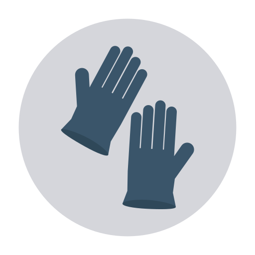 Hand gloves Dinosoft Circular icon