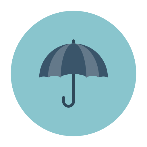 paraguas Dinosoft Circular icono
