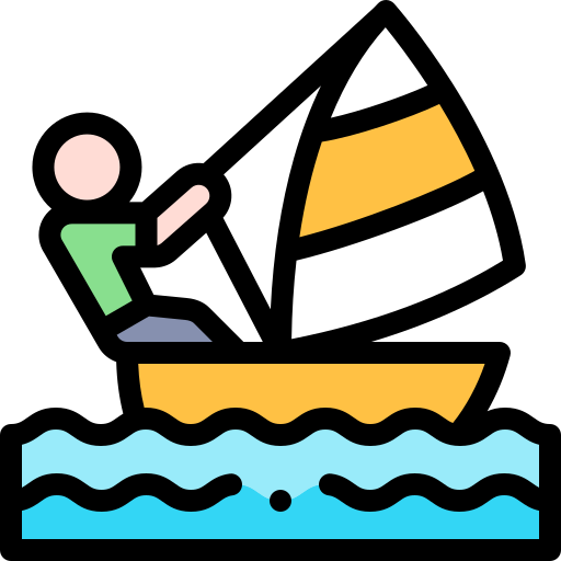 Sailing Detailed Rounded Lineal color icon