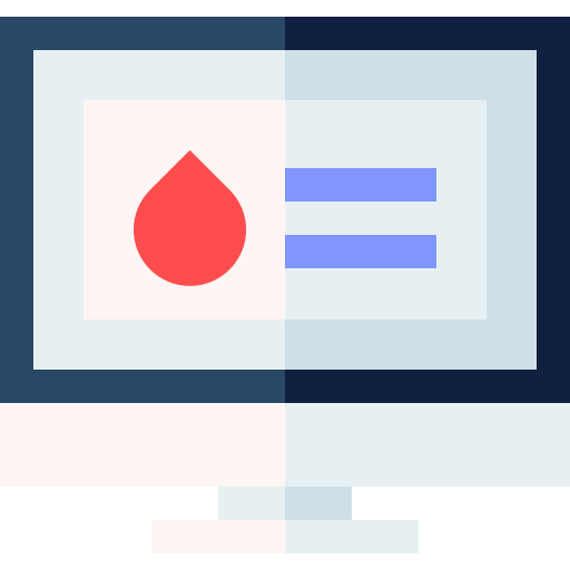 donazione di sangue Basic Straight Flat icona