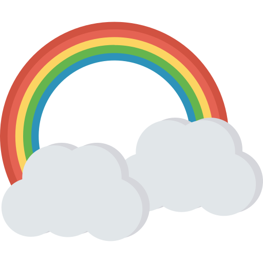 arco iris Dinosoft Flat icono