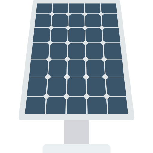 Solar panel Dinosoft Flat icon