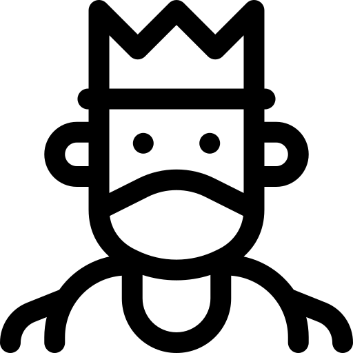 roi Basic Rounded Lineal Icône