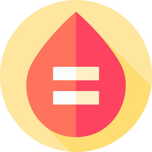 sangue Flat Circular Flat icona